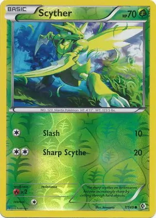 Boundaries Crossed Scyther #7/149 reverse holo